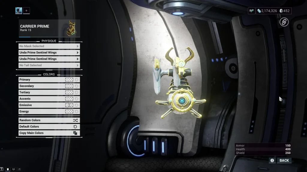 Carrier Prime sentinel floating beside Warframe — top Warframe Companion Tier List pick