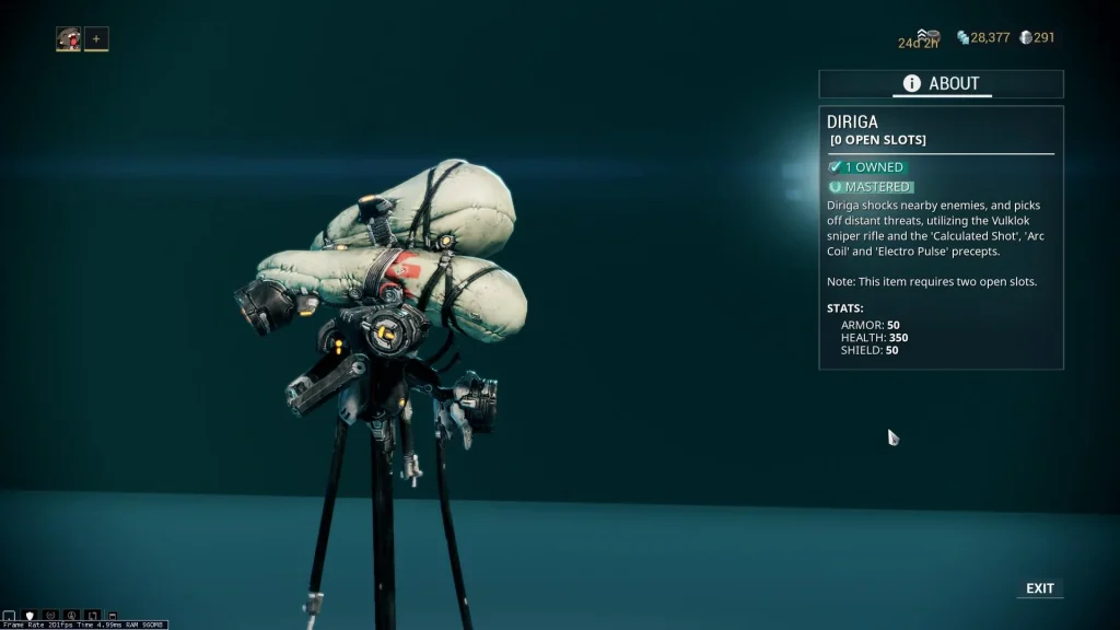 Diriga sentinel stunning enemies with Electro Pulse