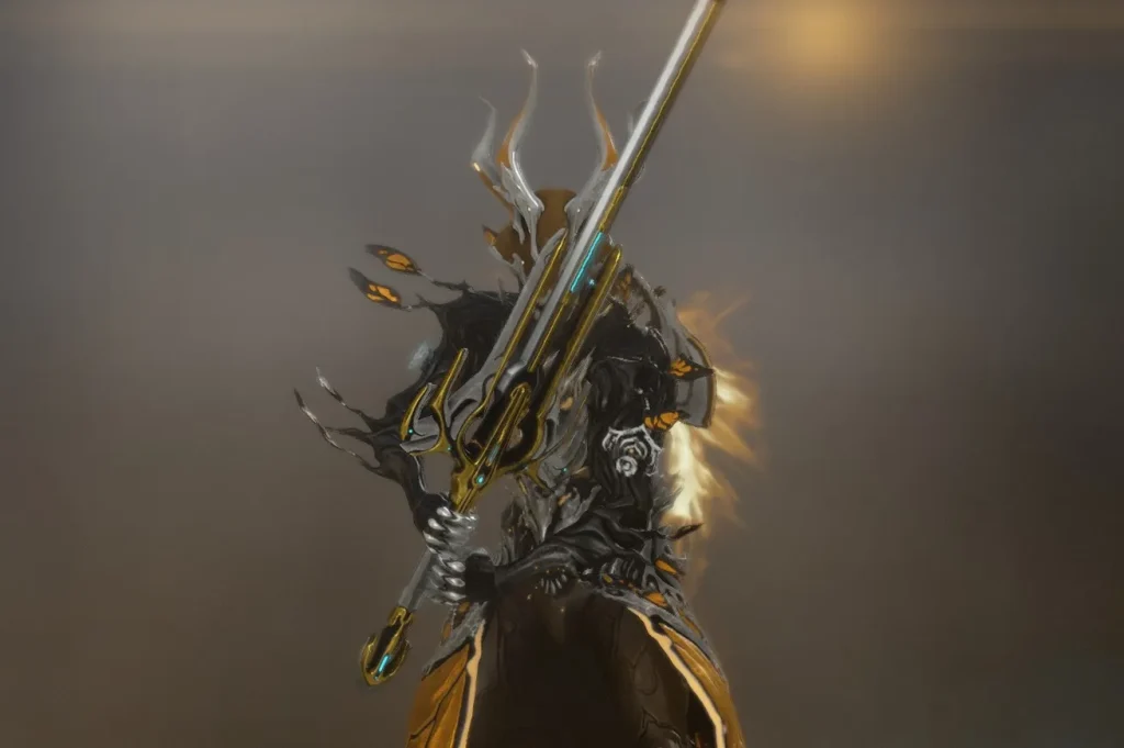 Galatine Prime delivering massive damage in Warframe missions.