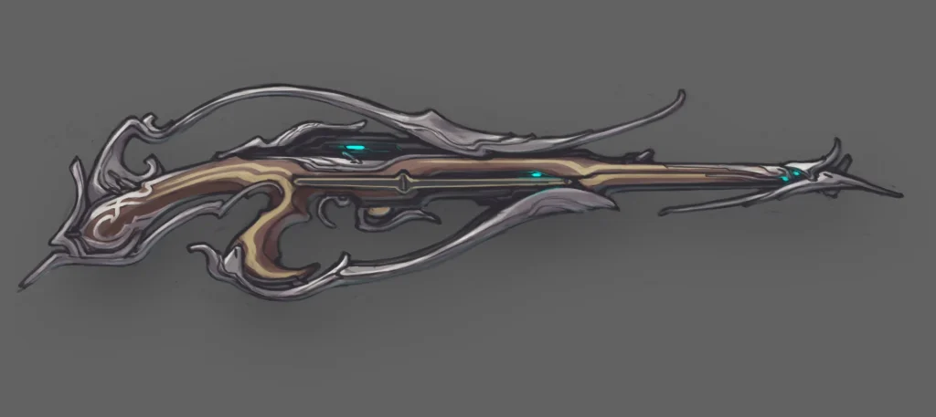 Phenmor rifle in Warframe Archon Hunt battle.