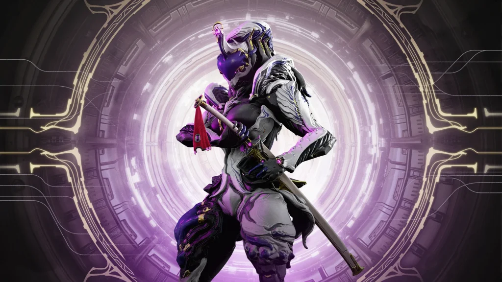 Saryn applying Spores and Toxic damage in Warframe endgame mission.